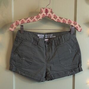 Women's Mossimo Green Utility Mid Rise Short Shorts 2